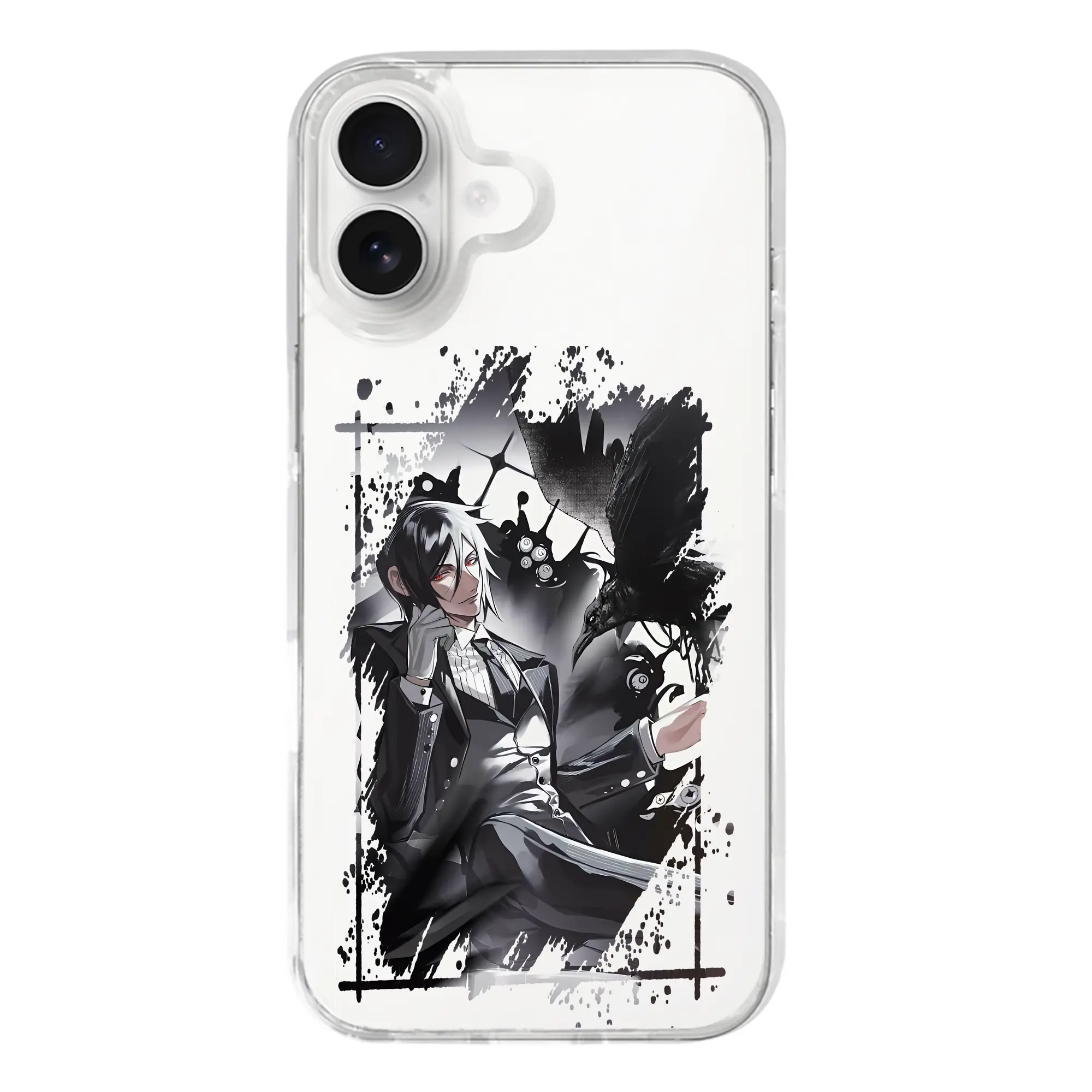 黒執事 グッズ,セバスチャン・ミカエリス - iPhone 17シリーズ 透明スマホケース – 薄型・耐衝撃・精密フィット保護カバー